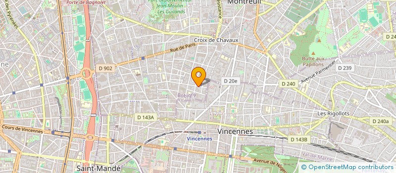 localisation de l'entreprise MOB  MONTREUIL