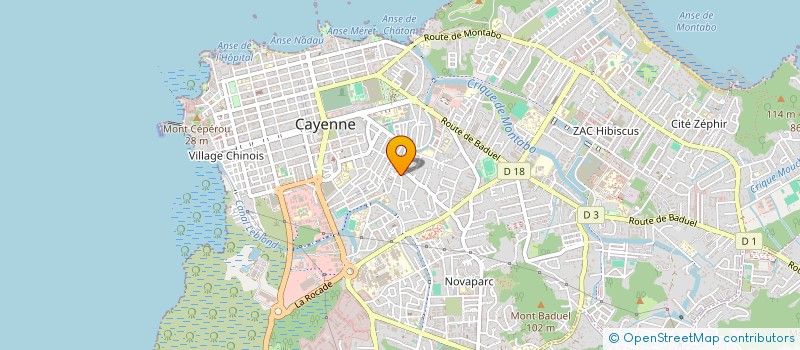 localisation de l'entreprise MOB GUYANE à CAYENNE