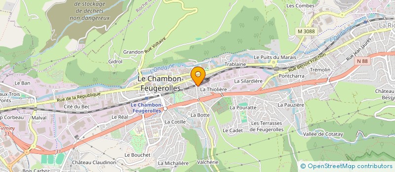 localisation de l'entreprise MOB'RACING 42  LE CHAMBON-FEUGEROLLES