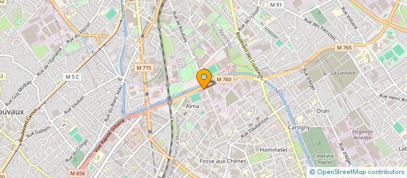 localisation de l'entreprise MOB&TIC à ROUBAIX