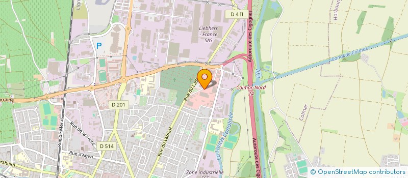 localisation de l'entreprise MOBA  COLMAR