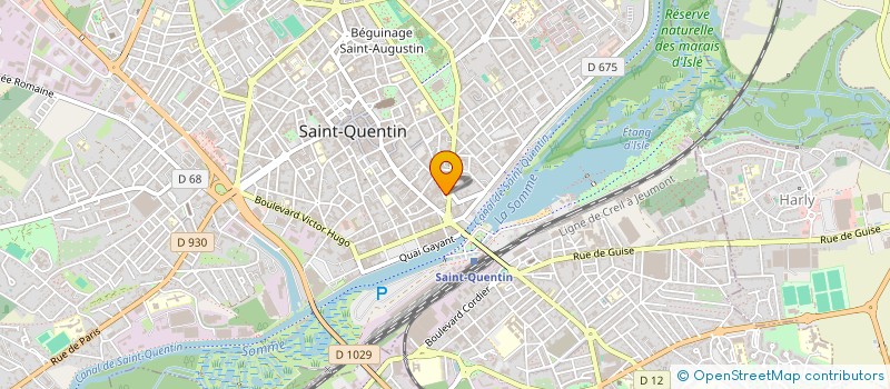 localisation de l'entreprise MOBA à SAINT-QUENTIN