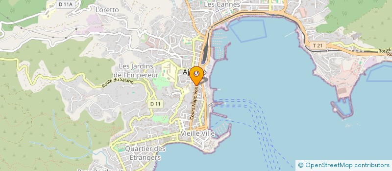 localisation de l'entreprise MOBAC à AJACCIO