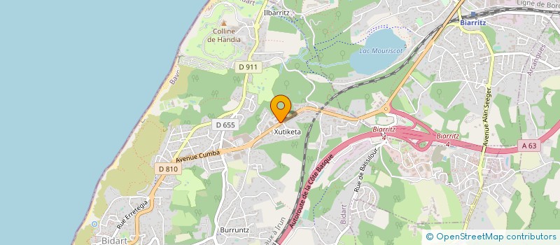 localisation de l'entreprise MOBADOUR  BIDART