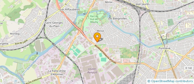 localisation de l'entreprise MOBAN CONSTRUCTION à LE MANS