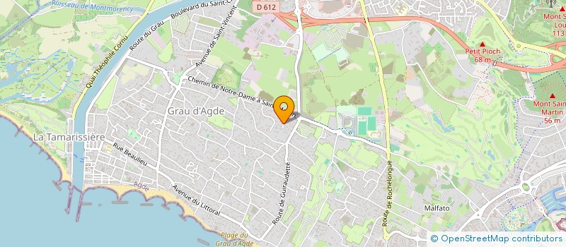 localisation de l'entreprise MOBE  AGDE