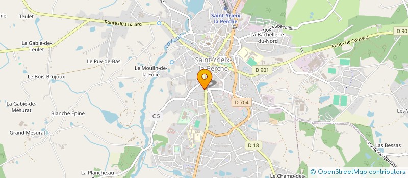 localisation de l'entreprise MOBEX à SAINT-YRIEIX-LA-PERCHE