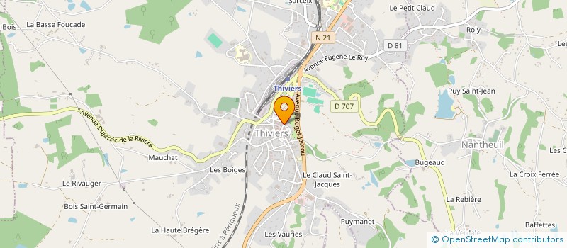 localisation de l'entreprise MOBEX TELECOM à THIVIERS