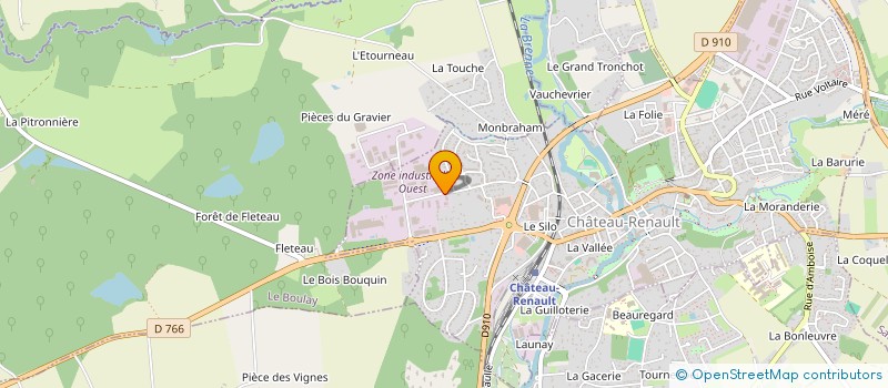 localisation de l'entreprise MOBI VAL DE LOIRE à CHATEAU-RENAULT