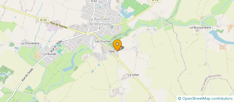 localisation de l'entreprise MOBIBOIS  LA BOISSIERE-DE-MONTAIGU