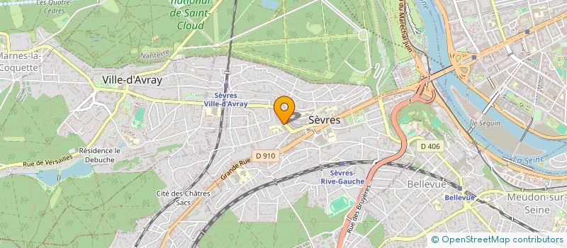 localisation de l'entreprise MOBICOM SA à SEVRES