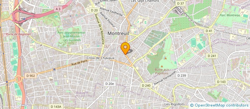 localisation de l'entreprise MOBIDIS à MONTREUIL