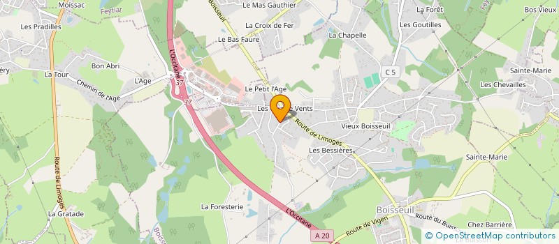 localisation de l'entreprise MOBIL'IMPACT LIMOGES à BOISSEUIL