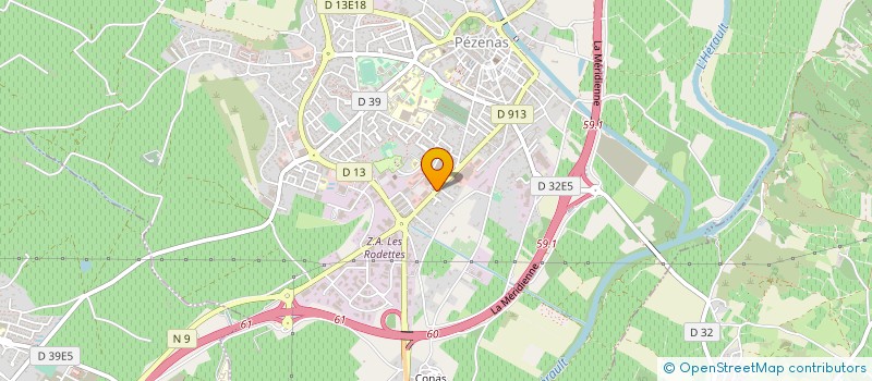 localisation de l'entreprise MOBILE CENTER  PEZENAS
