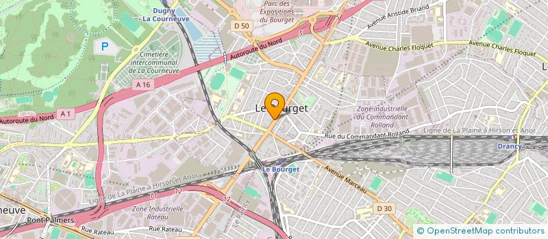localisation de l'entreprise MOBILE & COM  LE BOURGET