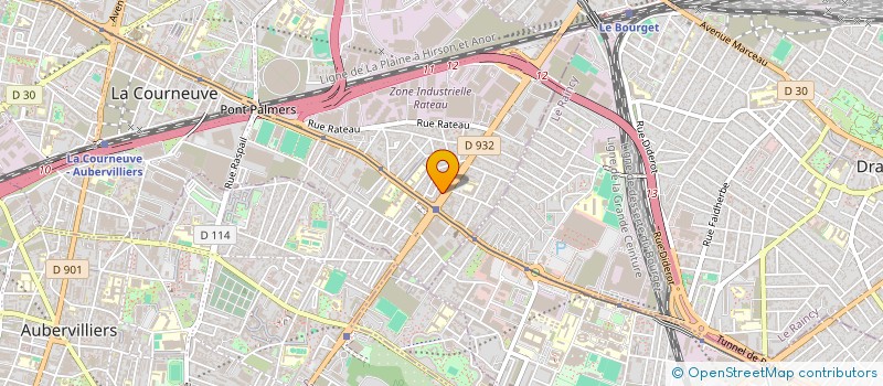 localisation de l'entreprise MOBILE GARAGE à LA COURNEUVE