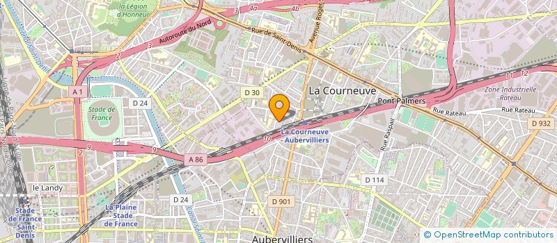 localisation de l'entreprise MOBILE MARKETING & FORMATION à LA COURNEUVE
