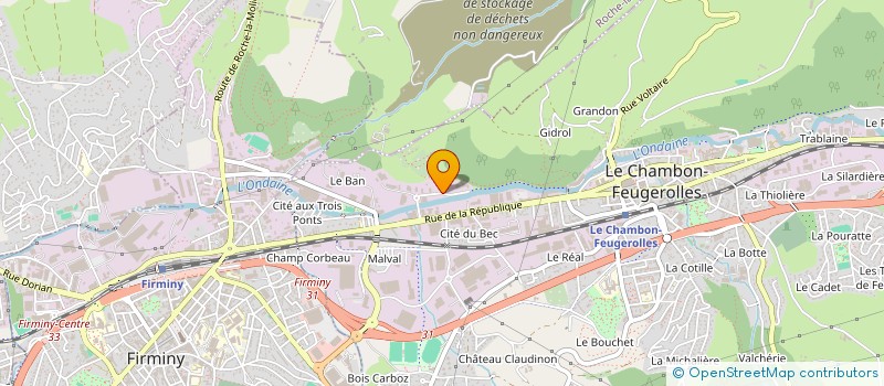 localisation de l'entreprise MOBILE RECYCLE  LE CHAMBON-FEUGEROLLES