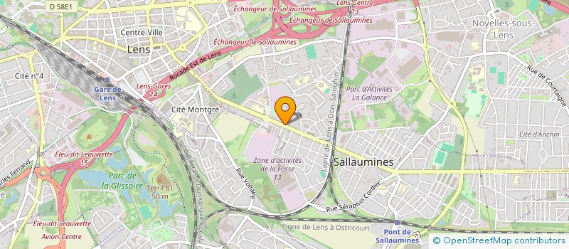 localisation de l'entreprise MOBILE SANS PERMIS - LENS SAS  SALLAUMINES