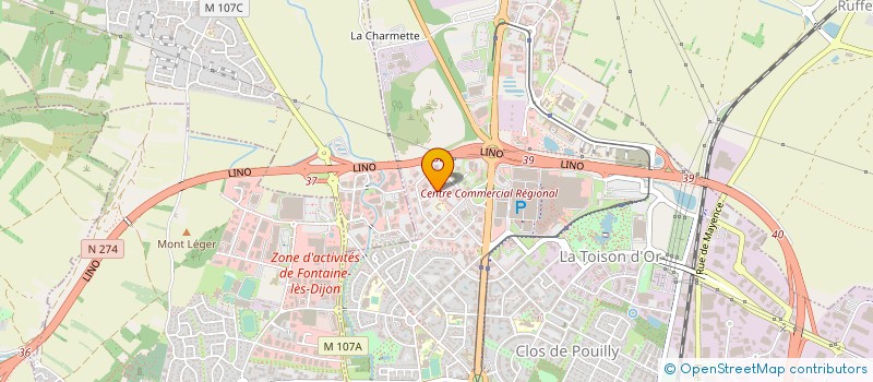 localisation de l'entreprise MOBILE TEAM à DIJON