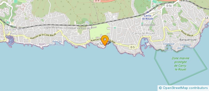 localisation de l'entreprise MOBILEO COTE BLEUE  CARRY-LE-ROUET