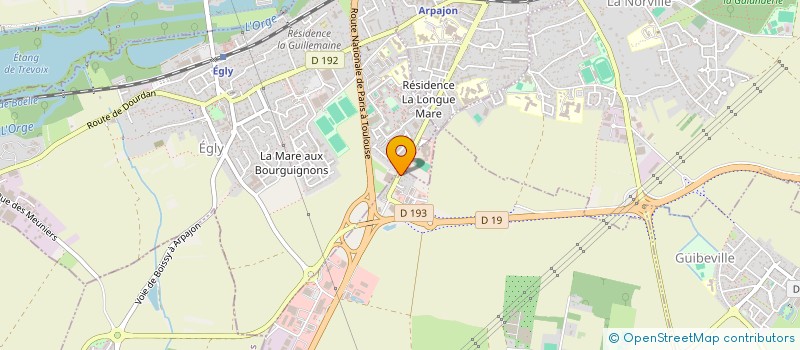 localisation de l'entreprise MOBILHOME PARIS SUD  AVRAINVILLE