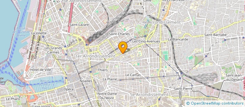 localisation de l'entreprise MOBILIER 82 CONFECT LINGERIE à MARSEILLE