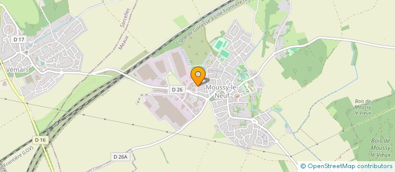 localisation de l'entreprise MOBILIER BOIS METAL  MOUSSY-LE-NEUF