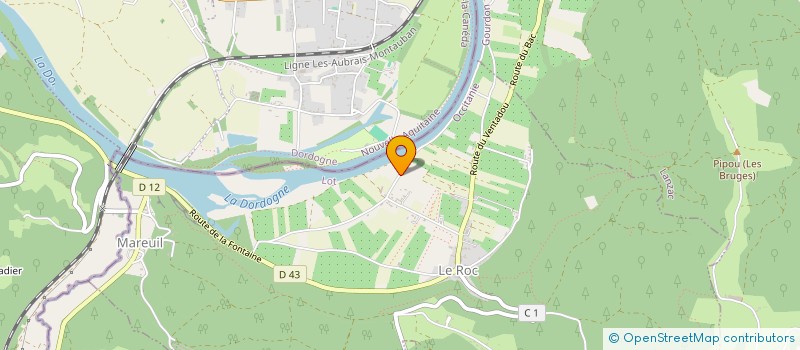localisation de l'entreprise MOBILIER CANAGUEL à LACAVE