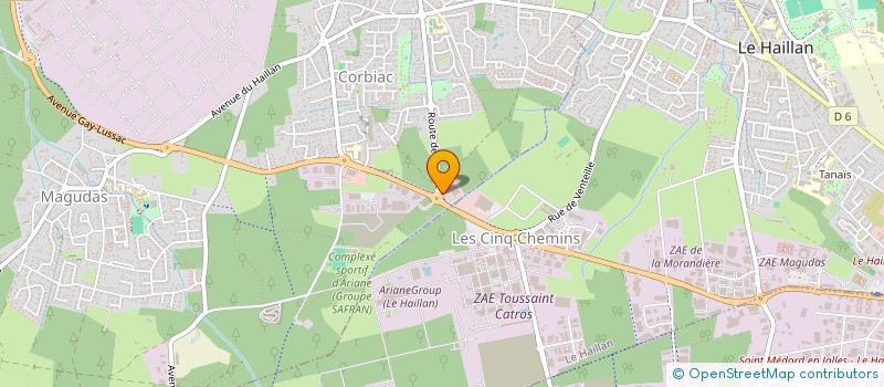 localisation de l'entreprise MOBILIER COMPOSITE à SAINT-MEDARD-EN-JALLES
