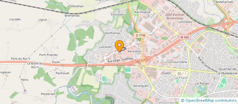localisation de l'entreprise MOBILIER CONTEMPORAIN DE VANNES à PLOEREN