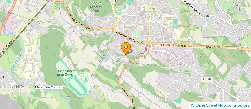 localisation de l'entreprise MOBILIER DE BUREAU 16 à ANGOULEME