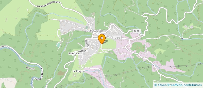 localisation de l'entreprise MOBILIER DEDAY à LACROUZETTE
