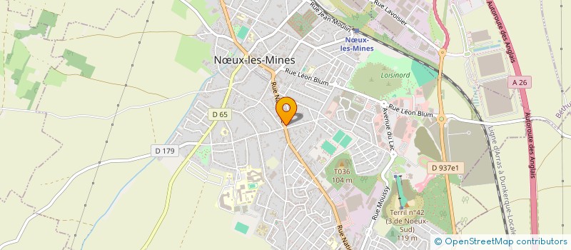 localisation de l'entreprise MOBILIER DELCROIX GERARD à NŒUX-LES-MINES