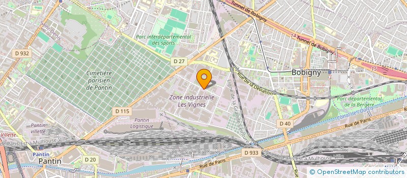 localisation de l'entreprise MOBILIER DES VIGNES à BOBIGNY