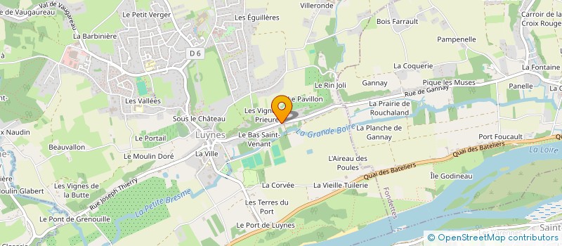 localisation de l'entreprise MOBILIER DU VAL DE LOIRE à LUYNES
