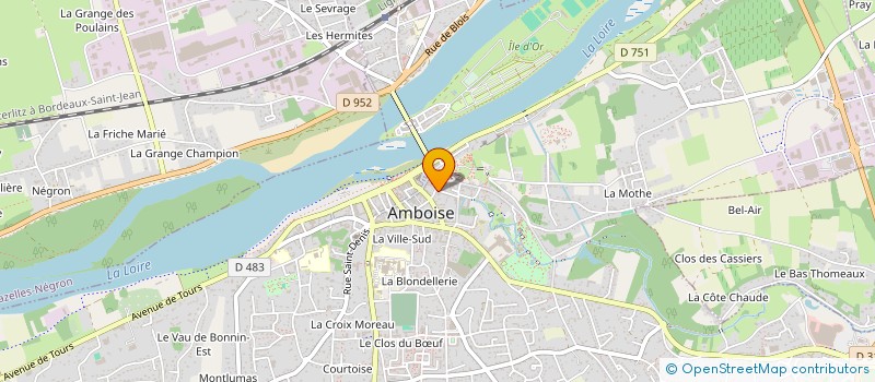 localisation de l'entreprise MOBILIER ET OBJETS DE DECORATION à AMBOISE