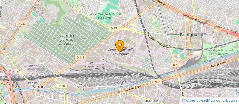 localisation de l'entreprise MOBILIER PROFESSIONNEL à BOBIGNY