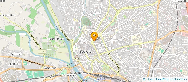 localisation de l'entreprise MOBILIER SUD  BEZIERS