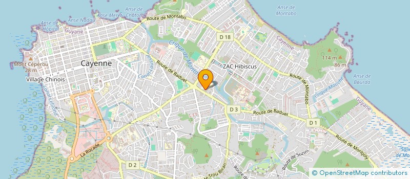 localisation de l'entreprise MOBILISS 973 à CAYENNE
