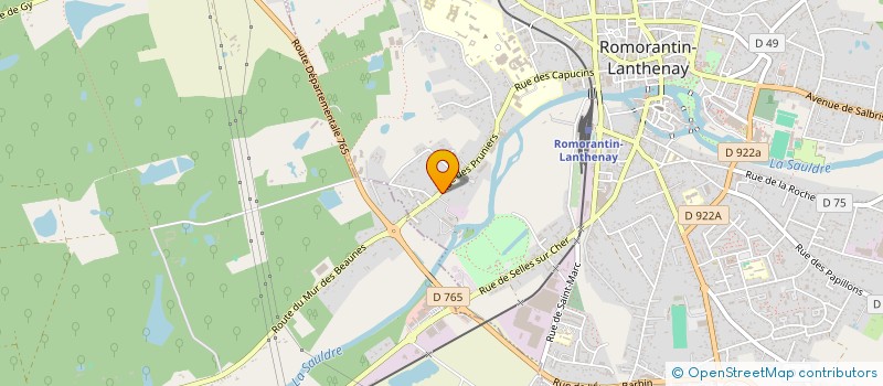 localisation de l'entreprise MOBILITE 41 à ROMORANTIN-LANTHENAY