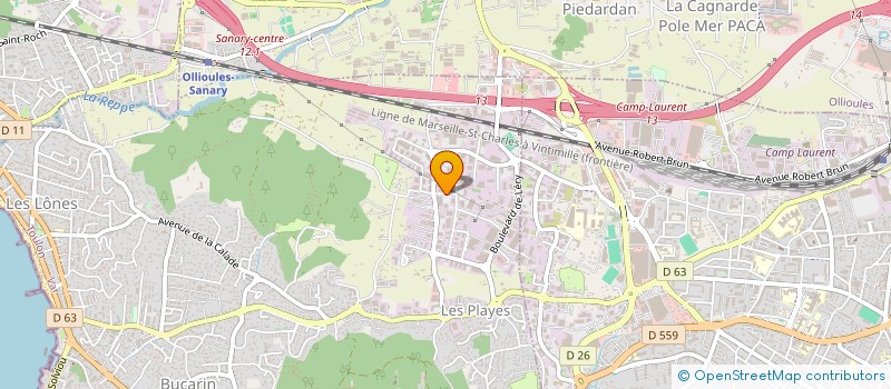 localisation de l'entreprise MOBILITE ROUTIERE OUTRE MER à SIX-FOURS-LES-PLAGES