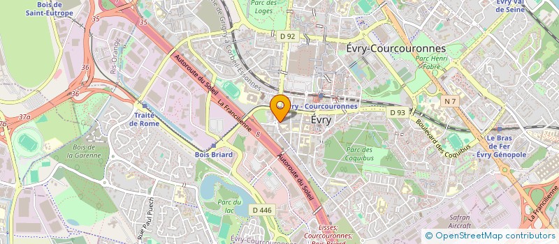 localisation de l'entreprise MOBILITY à EVRY-COURCOURONNES