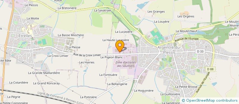 localisation de l'entreprise MOBILTRON FRANCE SAS  ARGENTRE-DU-PLESSIS