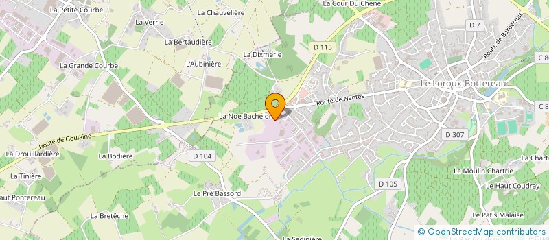 localisation de l'entreprise MOBILUM à LE LOROUX-BOTTEREAU