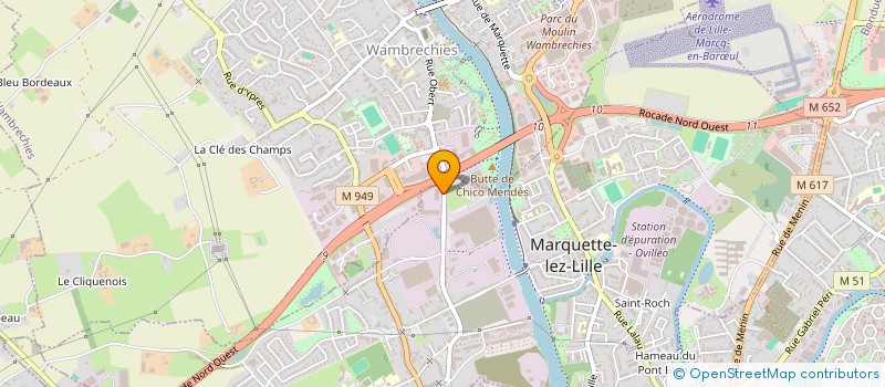 localisation de l'entreprise MOBILYS  MARQUETTE-LEZ-LILLE