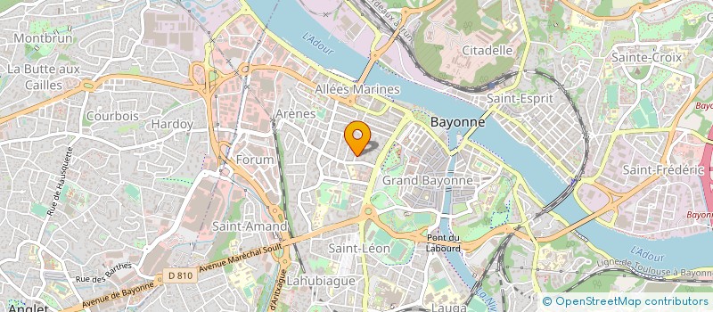 localisation de l'entreprise MOBITHINK à BAYONNE