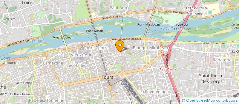 localisation de l'entreprise MOBIUS BAND ARTS DU SPECTACLE VIVANT  TOURS