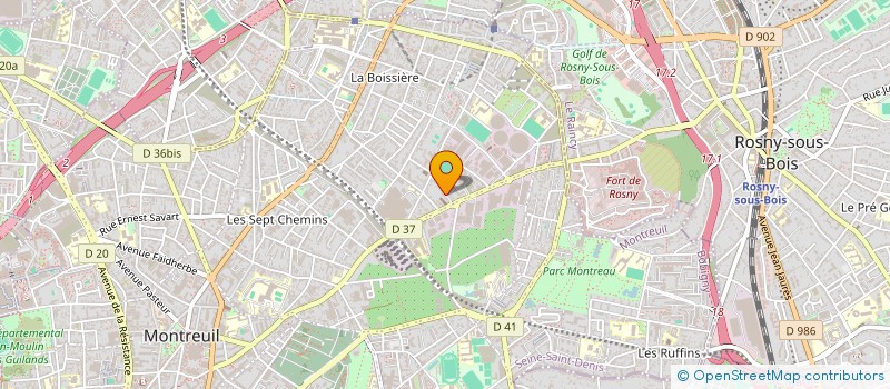 localisation de l'entreprise MOBIUS INDUSTRIE à MONTREUIL