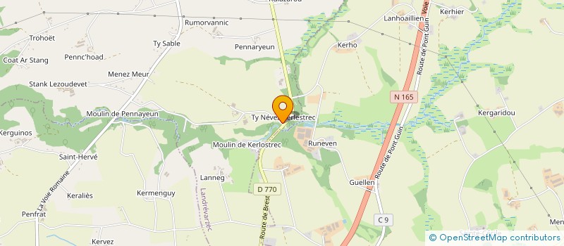 localisation de l'entreprise MOBURO à LANDREVARZEC